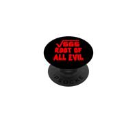 Funny 666 Square Root All Evil Matematico Insegnante di Matematica PopSockets PopGrip Adesivo