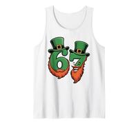 Funny 67 - Cappello da Leprechaun con Barba Six Seven Kids St Paddy Canotta