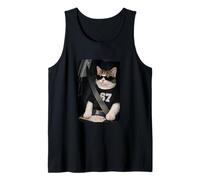 Funny 67 Cat Sunglasses Six Seven 6 7 Cat Meme Gen Alpha Canotta