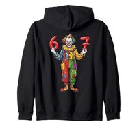 Funny 67 Gen Z Meme Design Clown Felpa con Cappuccio