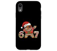 Funny 67 Gingerbread Six Seven Ice Cream Drip Christmas Meme Custodia per iPhone XR
