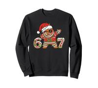 Funny 67 Gingerbread Six Seven Ice Cream Drip Christmas Meme Felpa