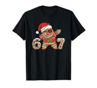 Funny 67 Gingerbread Six Seven Ice Cream Drip Christmas Meme Maglietta