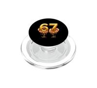 Funny 67 Melting Gold Celebration Detto PopSockets PopGrip per MagSafe