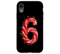 Funny 67 Six Seven Matching Christmas Candy Cane Lights Custodia per iPhone XR