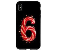 Funny 67 Six Seven Matching Christmas Candy Cane Lights Custodia per iPhone XS Max