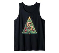 Funny 67 Six Seven Meme Christmas Vintage Tree Graphic Canotta