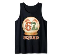 Funny 67 Squad Pigiama Natalizio Six Seven Snow Globe Meme Canotta