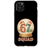 Funny 67 Squad Pigiama natalizio Six Seven Snow Globe Meme Custodia per iPhone 11 Pro Max