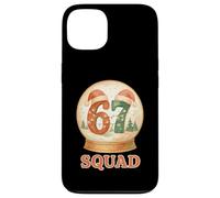 Funny 67 Squad Pigiama natalizio Six Seven Snow Globe Meme Custodia per iPhone 13
