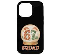 Funny 67 Squad Pigiama natalizio Six Seven Snow Globe Meme Custodia per iPhone 13 Pro