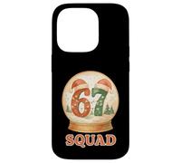 Funny 67 Squad Pigiama natalizio Six Seven Snow Globe Meme Custodia per iPhone 14 Pro