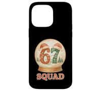 Funny 67 Squad Pigiama natalizio Six Seven Snow Globe Meme Custodia per iPhone 14 Pro Max