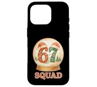 Funny 67 Squad Pigiama natalizio Six Seven Snow Globe Meme Custodia per iPhone 16 Pro