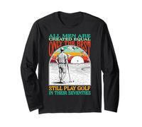 Funny 70th Birthday Golf Dad Play Seventies Golfer Golfing Maglia a Manica