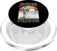 Funny 70th Birthday Golf Dad Play Seventies Golfer Golfing PopSockets PopGrip per MagSafe