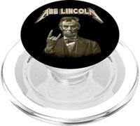 Funny 80s Metalcore Heavy Metal Music Band Abraham Lincoln PopSockets PopGrip per MagSafe