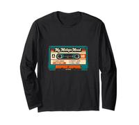 Funny 80's My Mixtape Mood Road Trip Anni '80 Retro Throwback Maglia a Manica