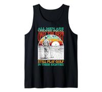 Funny 80th Birthday Golf Dad Play in Eighties Golfer Golfing Canotta