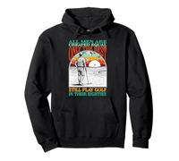 Funny 80th Birthday Golf Dad Play in Eighties Golfer Golfing Felpa con Cappuccio
