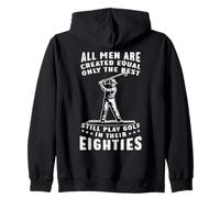 Funny 80th Birthday Golf Dad Play in Eighties Golfer Golfing Felpa con Cappuccio