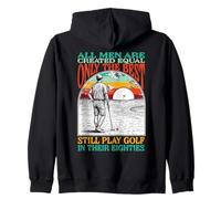 Funny 80th Birthday Golf Dad Play in Eighties Golfer Golfing Felpa con Cappuccio