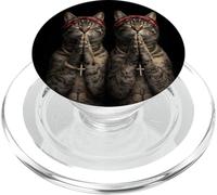 Funny 90s Rapper Cat Gen Z Retro Hip Hop 2 Cat Meme PopSockets PopGrip per MagSafe