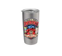 Funny 911 Dispatcher Coffee Humor Operator Bicchiere termico in acciaio inox doppia parete