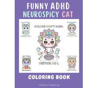 Funny ADHD Cat Mandala Coloring Book for Adults| Overstimulated Coloring, Procrastination Funny | ADHD Humor: Featuring Mandaluny, the Neurospicy Cat | ADHD Cat Gifts
