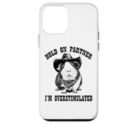 Funny ADHD Western Howdy Partner Overstimulated Guinea Pig Custodia per iPhone 12 mini