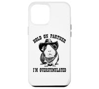 Funny ADHD Western Howdy Partner Overstimulated Guinea Pig Custodia per iPhone 12 Pro Max