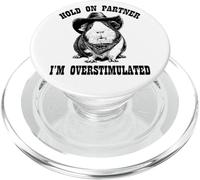 Funny ADHD Western Howdy Partner Overstimulated Guinea Pig PopSockets PopGrip per MagSafe