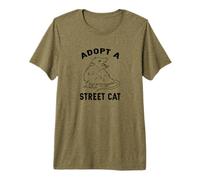 Funny Adopt a Street Cat Possum Lover Maglietta Premium