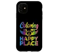 Funny Adult Coloring Humor Art Teacher Artist Rainbow Meme Custodia per iPhone 11