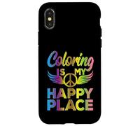 Funny Adult Coloring Humor Art Teacher Artist Rainbow Meme Custodia per iPhone X/XS