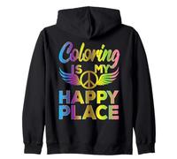 Funny Adult Coloring Humor Art Teacher Artist Rainbow Meme Felpa con Cappuccio