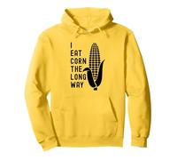 Funny Adult Humor Shirt Exchange: I Eat Corn The Long Way Felpa con Cappuccio