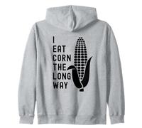 Funny Adult Humor Shirt Exchange: I Eat Corn The Long Way Felpa con Cappuccio