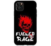 Funny Adult Humor, Skull on Fire Fueled by Rage Custodia per iPhone 11 Pro Max