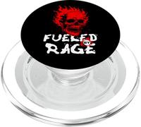 Funny Adult Humor, Skull on Fire Fueled by Rage PopSockets PopGrip per MagSafe