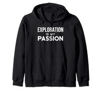 Funny Adventure Exploration Is My Passion Explorer Felpa con Cappuccio