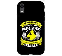 Funny Advertencia Tengo Un Papa Loco Y No Me Da Miedo Usarlo Custodia per iPhone XR