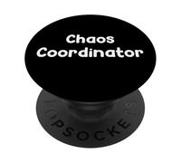 Funny Aging Humor Design Chaos Coordinator Tees and More PopSockets PopGrip Adesivo