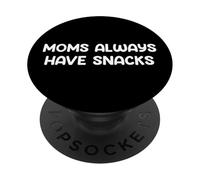 Funny Aging Humor Design moms have snacks Tees and More PopSockets PopGrip Adesivo