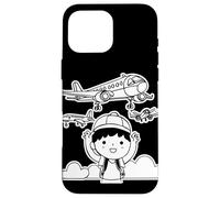 Funny Aircraft Lezioni di volo per gli amanti dell'aviazione Custodia per iPhone 16 Pro Max