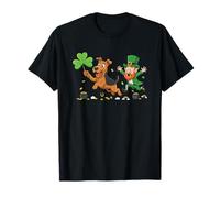 Funny Airedale Terrier Clover St Patricks Day Donna Uomo Maglietta