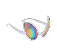 Funny Alien Glasses - Alien Costume Sunglasses | Alien Rainbow Lens Sunglasses | Party Holiday Alien Alternative Modeling Costume Glasses | Aliens Alternative Shapes Party Supplies For Adult And Child