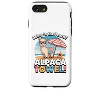 Funny Alpaca Going To The Beach - Alpaca Towel Vacation Custodia per iPhone SE (2020) / 7 / 8