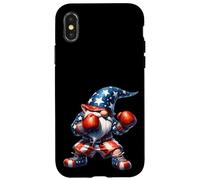 Funny America Gnome Dad For Men Women And Boxing Workout Custodia per iPhone X/XS