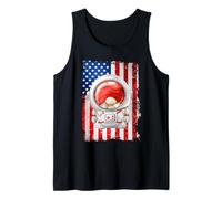 Funny American Flag Themed Grumpy GNOME for Men Space Lovers Canotta